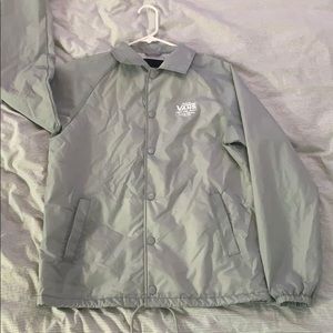 grey vans windbreaker